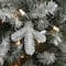 4ft. Pre-Lit Snowy Morgan Spruce Entrance Artificial Christmas Tree, Clear Lights